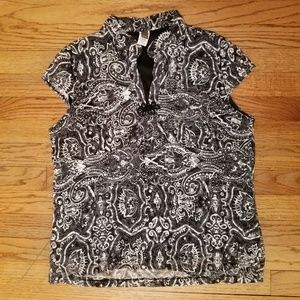 Sere Nade New York Woman Black/White Blouse XL